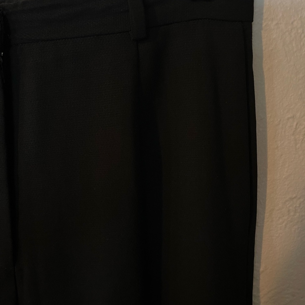 Vintage Nordstrom Bill Burns Elegant Black Women's Pants Wool Made In Italy - Picture 4 of 7